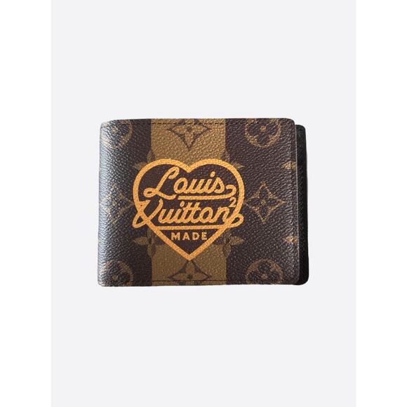 Louis Vuitton Nigo Brown Striped Monogram Multiple Wallet - Picture 1 of 4